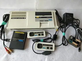SEGA MARK 3 III CONSOLE (Sega Master System) ,Pads,PSU,AV cable,Game set-c0423-