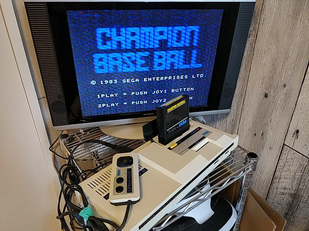 SEGA MARK 3 III CONSOLE (Sega Master System) ,Pads,PSU,AV cable,Game set-c0423-
