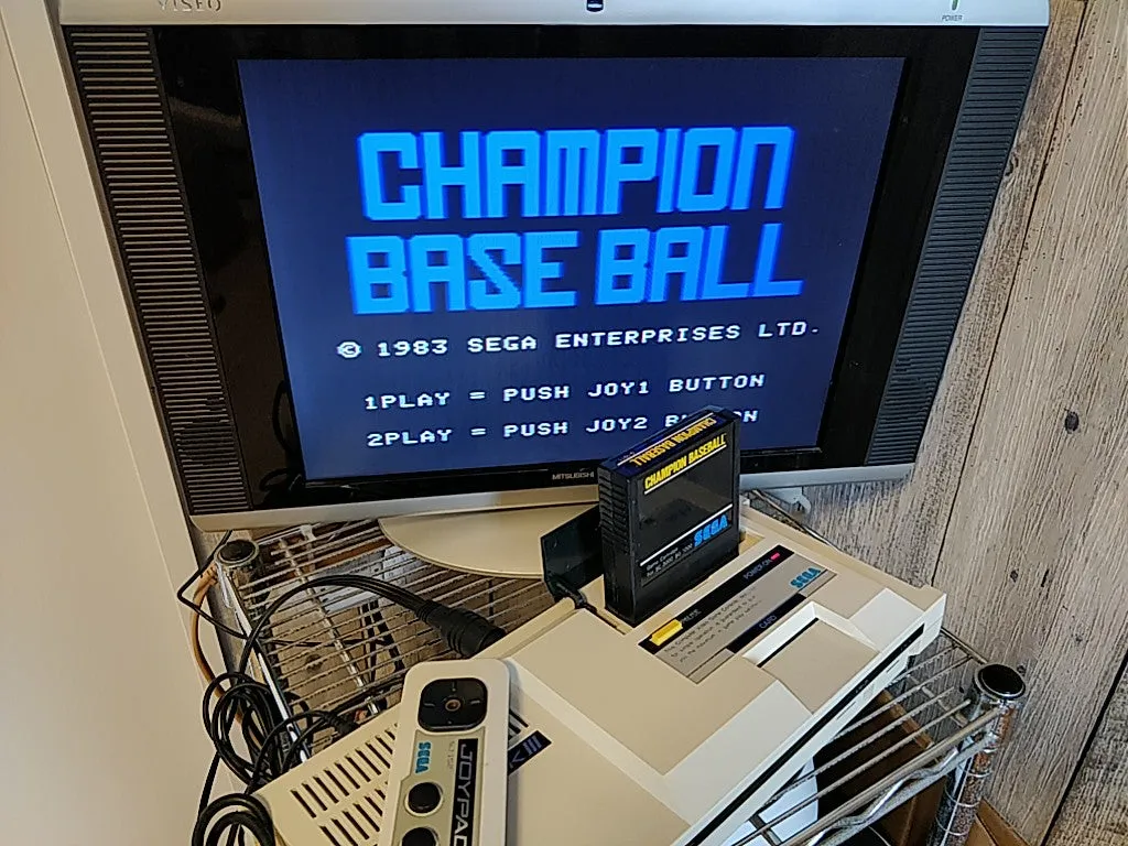 SEGA MARK 3 III CONSOLE (Sega Master System) ,Pads,PSU,AV cable,Game set-c0423-