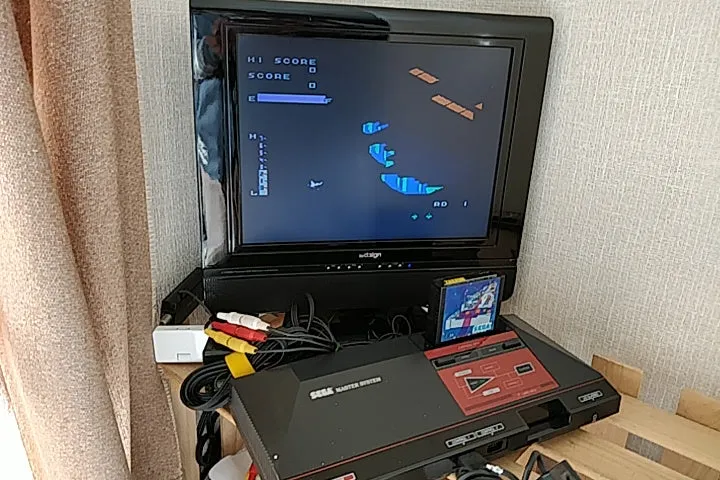 SEGA Master System Console MK-2000,Two Pads,PSU,Boxed set tested-a1126-