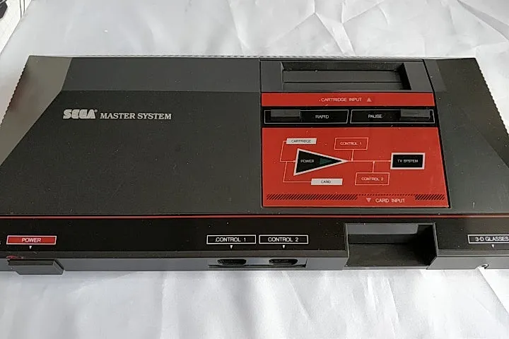 SEGA Master System Console MK-2000,Two Pads,PSU,Boxed set tested-a1126-