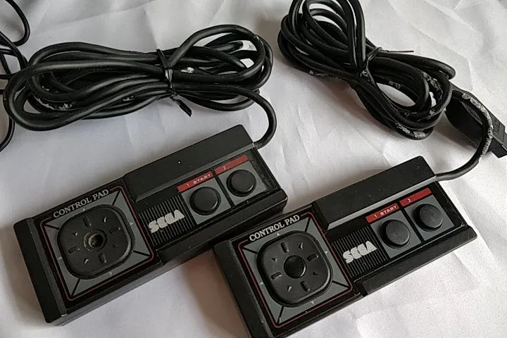 SEGA Master System Console MK-2000,Two Pads,PSU,Boxed set tested-a1126-