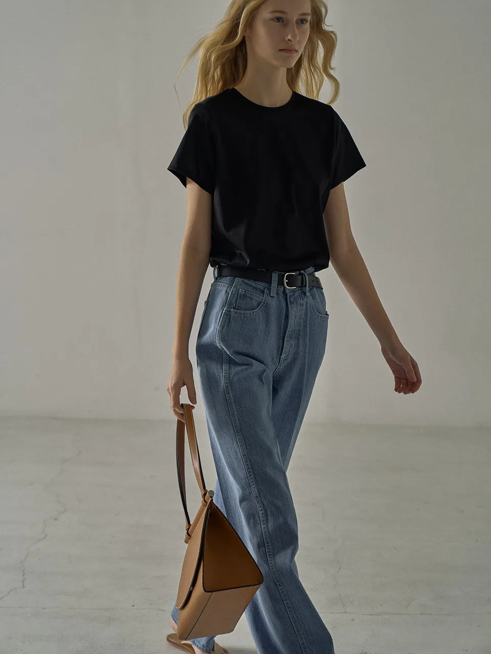 Silket Cotton T-Shirt - Black