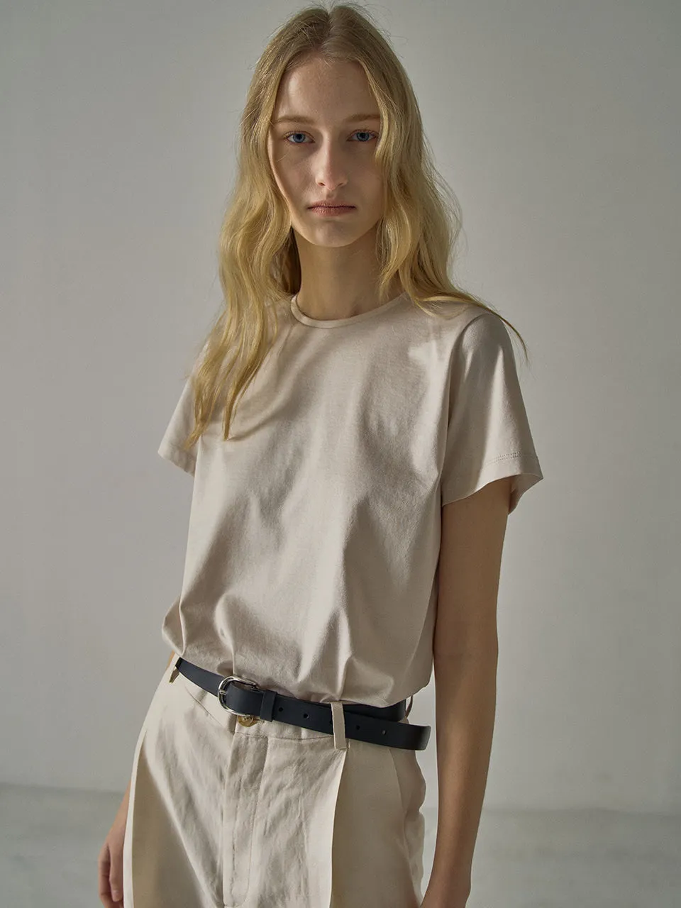 Silket Cotton T-Shirt - Cream