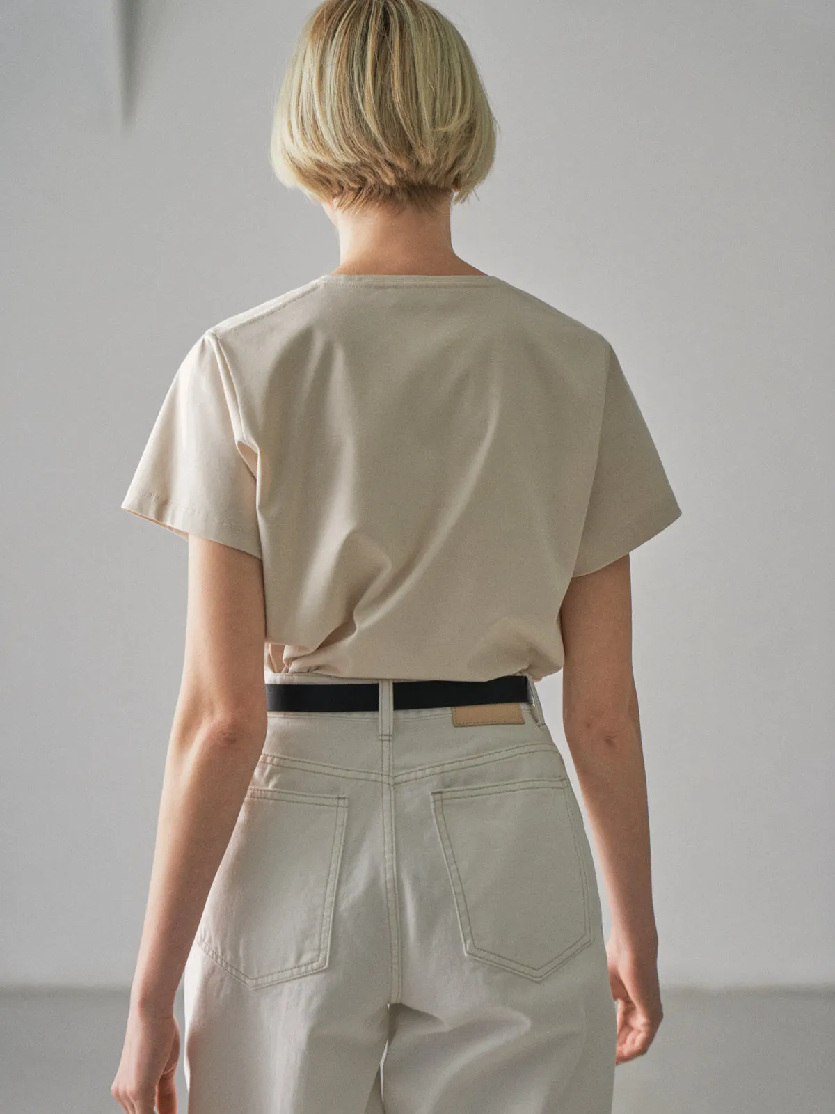 Silket Cotton T-Shirt - Cream