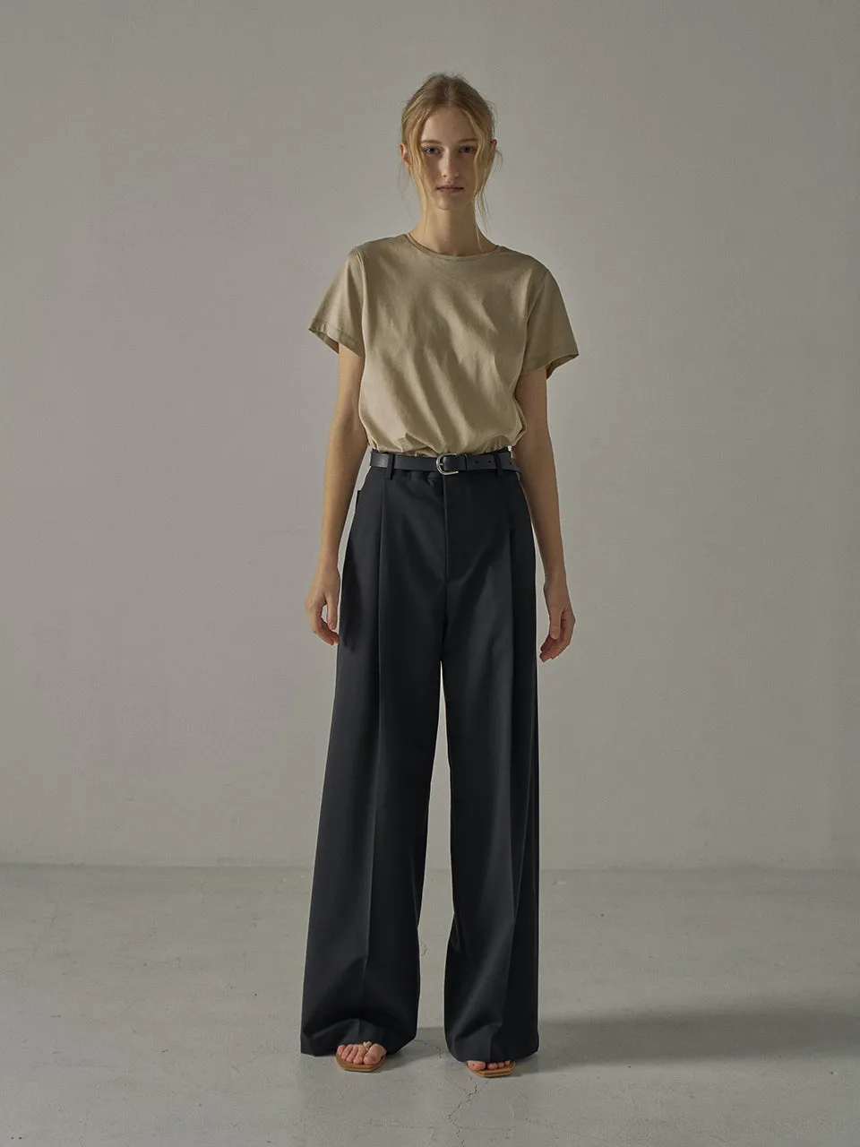 Silket Cotton T-Shirt - Dust Beige