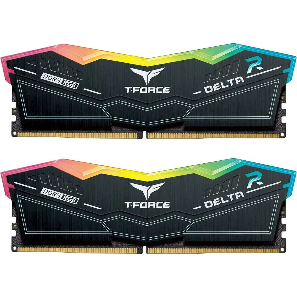 TEAMGROUP T-Force Delta RGB DDR5 Ram 32GB (2x16GB) 6000MHz (BLACK)
