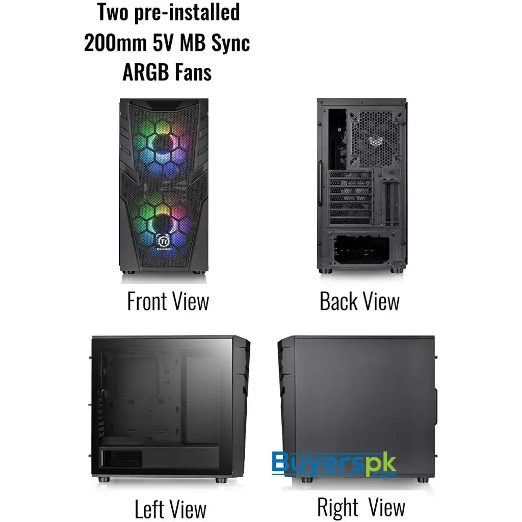 Thermaltake Commander C32 Tg Argb Atx Mid Tower Computer Chassis