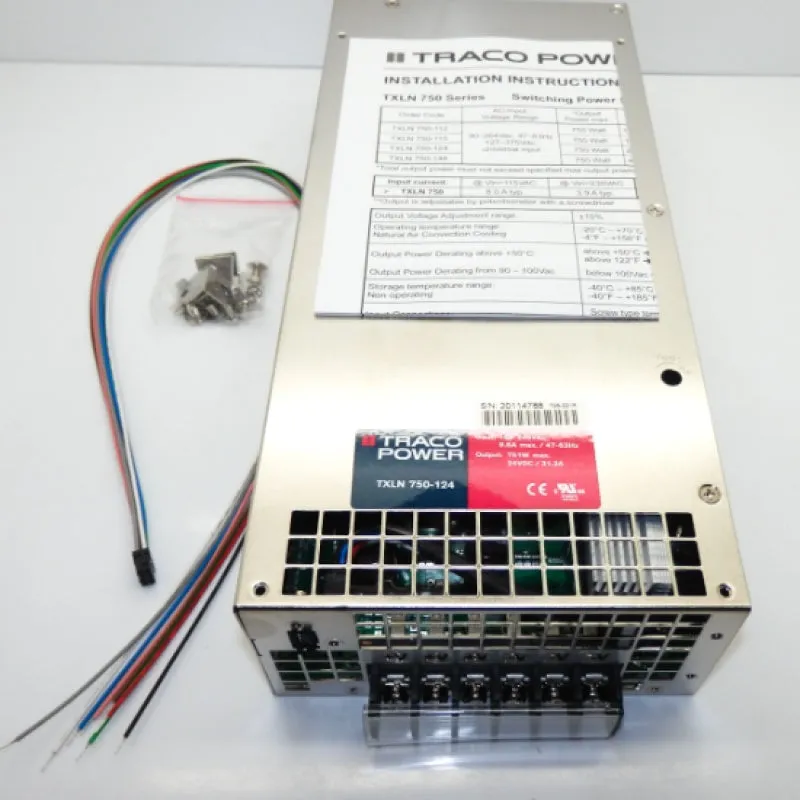 Traco Power 750W 24V TXLN Series AC-DC Enclosed Power Supply TXLN 750-124