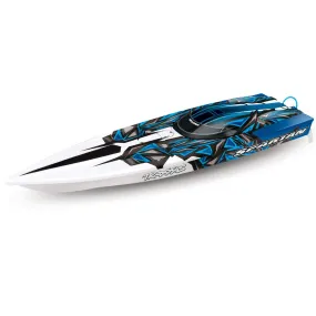 Traxxas Spartan Race Boat, Blue X, 57076-4