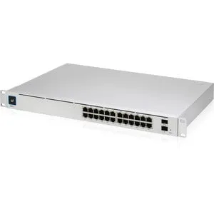 Ubiquiti USW-Pro-24-POE Layer 3 Switch - 24 Ports - Manageable - 3 Layer Supported - Modular - Optical Fiber, Twisted Pair - 1U High - Rack-mountable