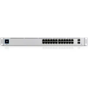 Ubiquiti USW-Pro-24-POE Layer 3 Switch - 24 Ports - Manageable - 3 Layer Supported - Modular - Optical Fiber, Twisted Pair - 1U High - Rack-mountable