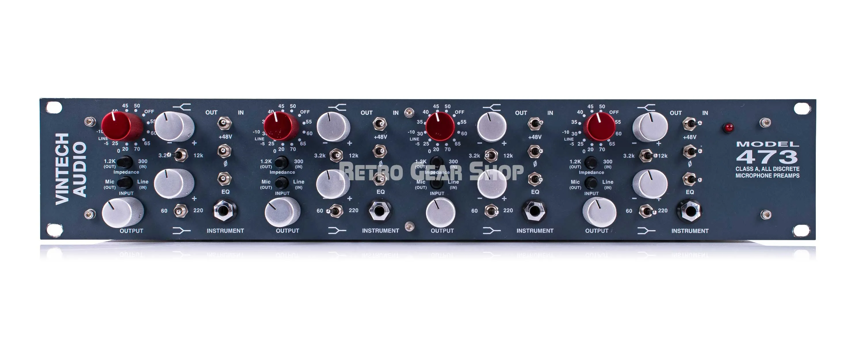 Vintech Audio 473 4-channel Microphone Preamp & EQ with PSU