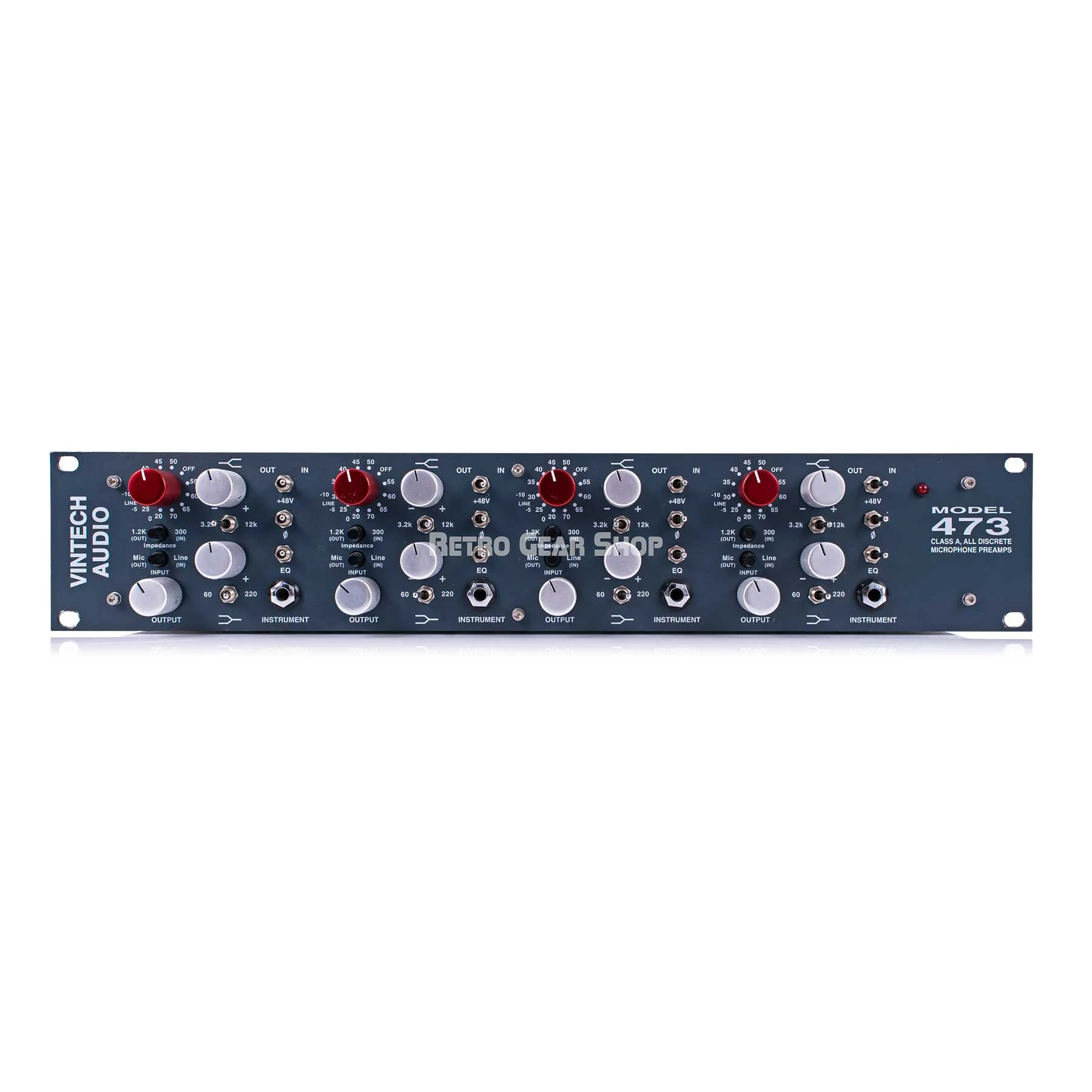 Vintech Audio 473 4-channel Microphone Preamp & EQ with PSU