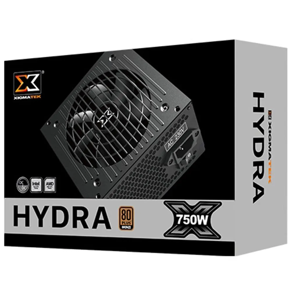 Xigmatek Anubis Pro Mesh ARGB Mid Tower Case   Power Supply Hydra 750W 80 Plus Bronze
