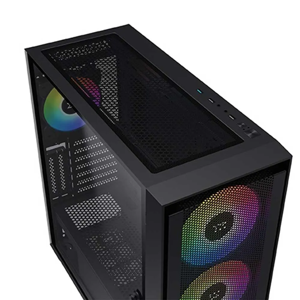 Xigmatek Anubis Pro Mesh ARGB Mid Tower Case   Power Supply Hydra 750W 80 Plus Bronze