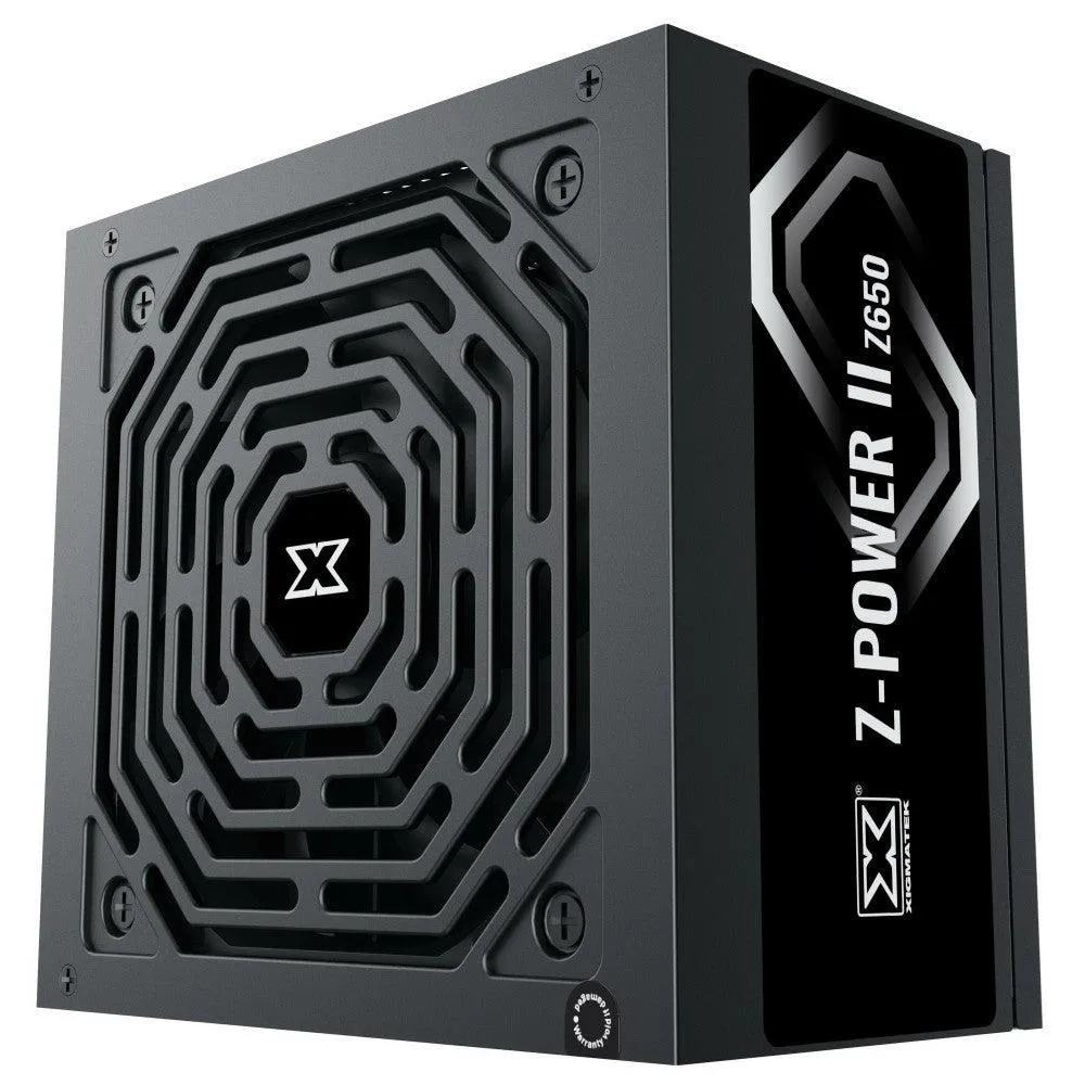 Xigmatek Hero II Air ARGB Mid Tower Case   Z-Power II Z650 Power Supply 80  500W