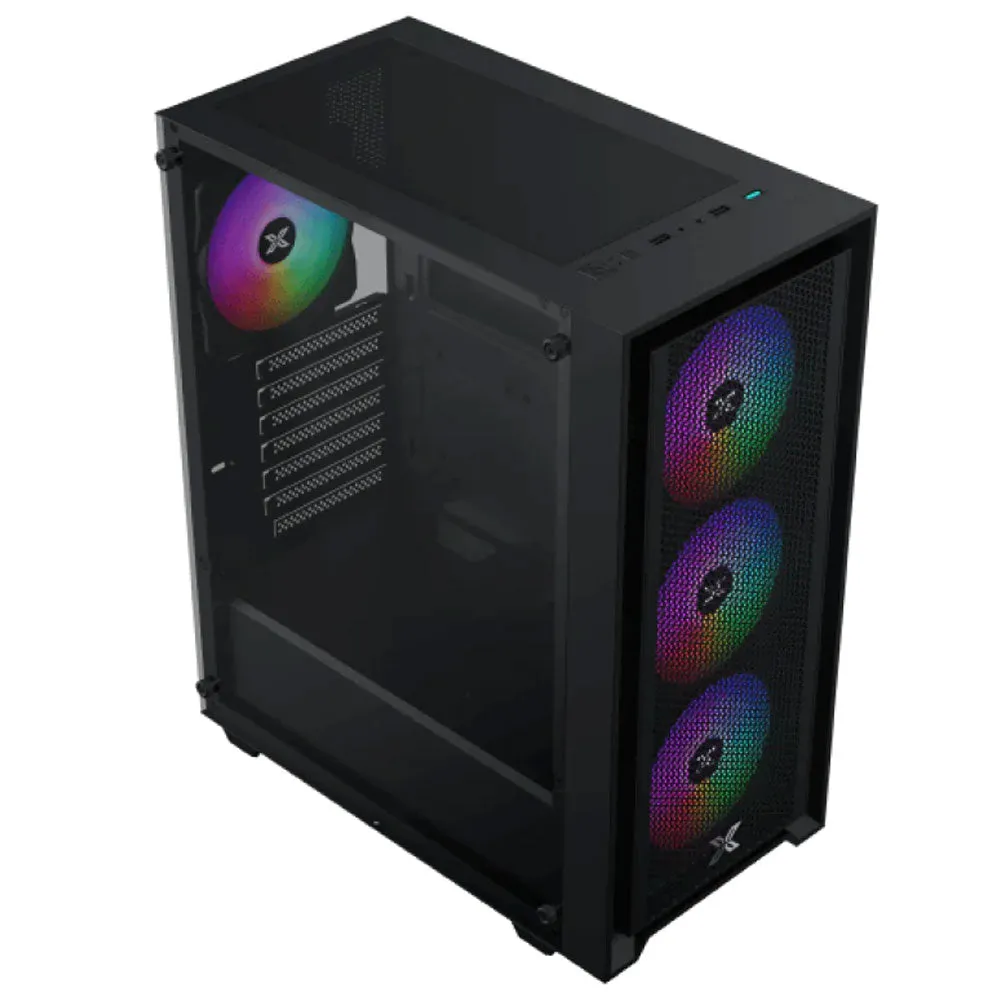 Xigmatek Sky II RGB Mid Tower Case   X-Power Supply 80  White 600W