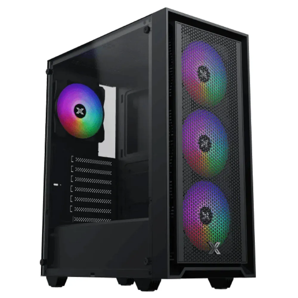 Xigmatek Sky II RGB Mid Tower Case   X-Power Supply 80  White 600W